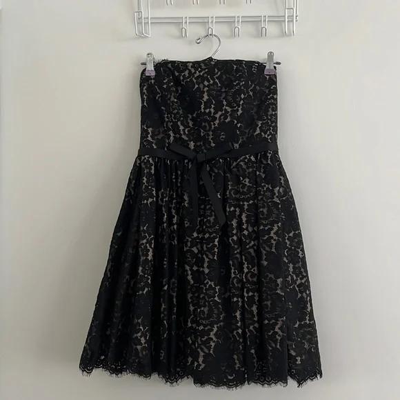 neiman marcus target black lace dress NWT Neiman Marcus x Target Robert Rodriguez Black Lace Strapless Mini Dress Sz 4